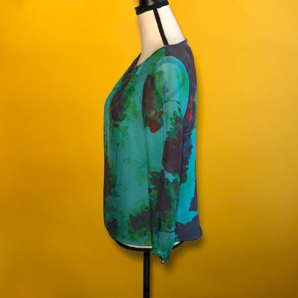 J.CREW silk long sleeve blouse - Picture 2 of 8
